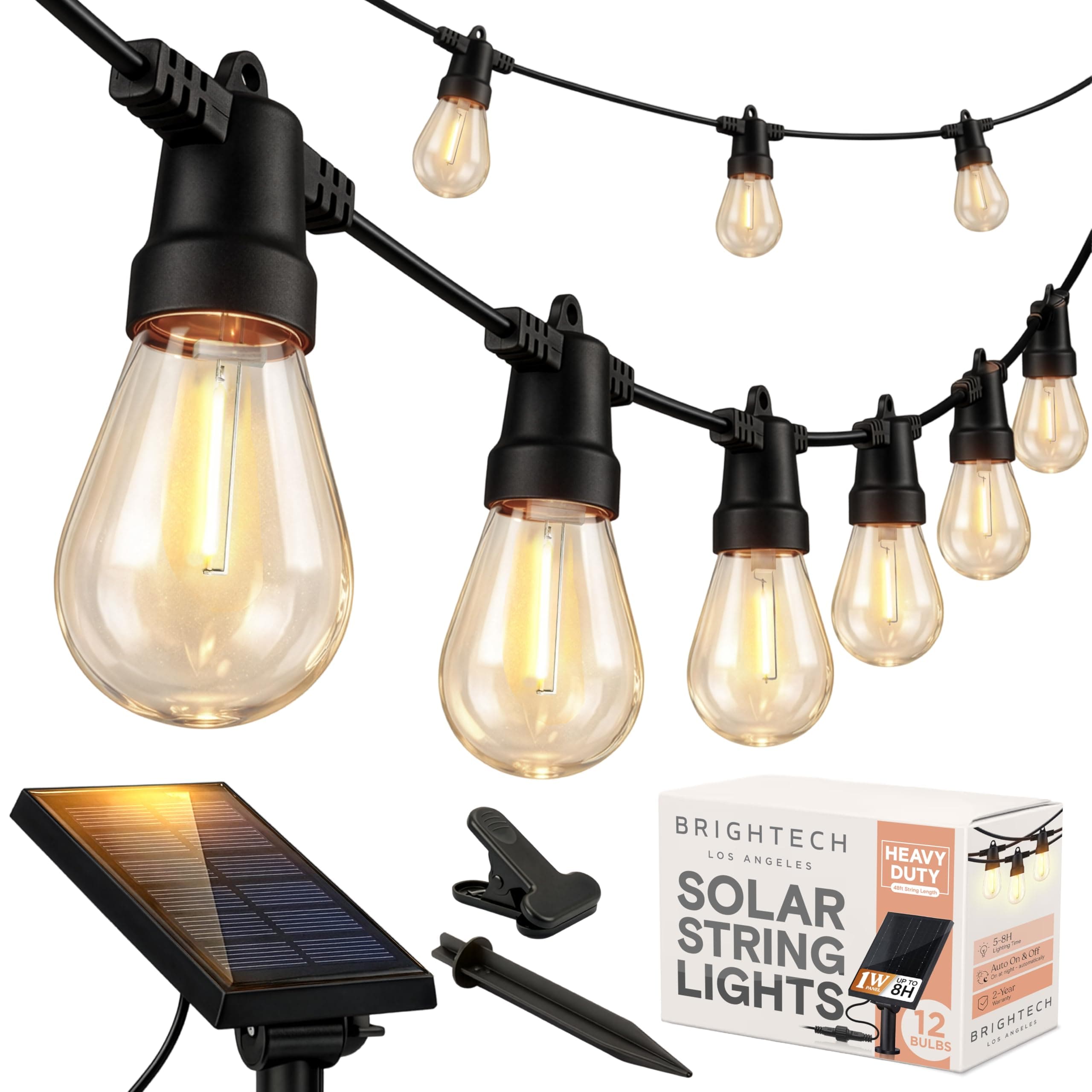 Brightech Ambience Pro Solar String Lights 27ft