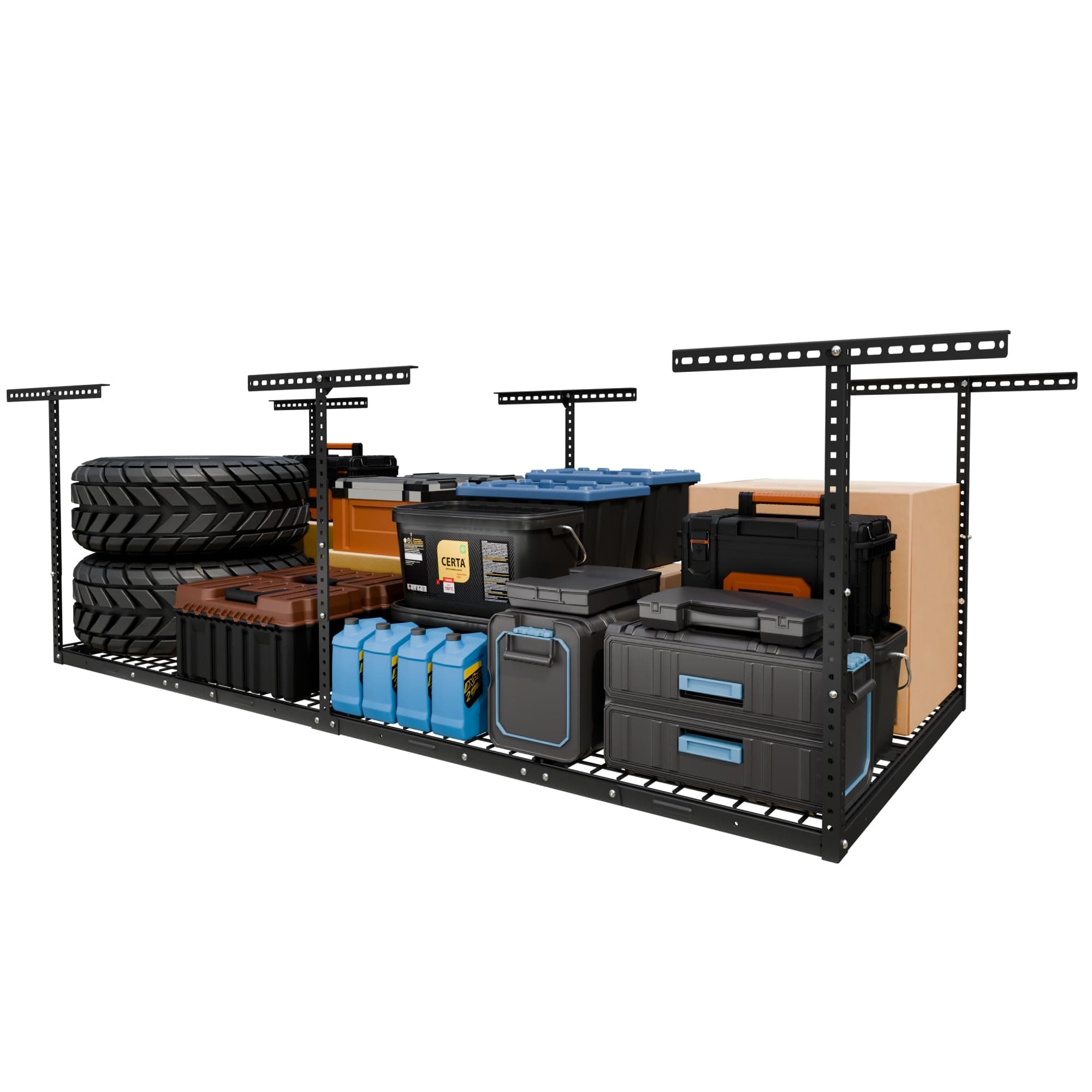 FLEXIMOUNTS 4x8 Overhead Garage Storage Rack