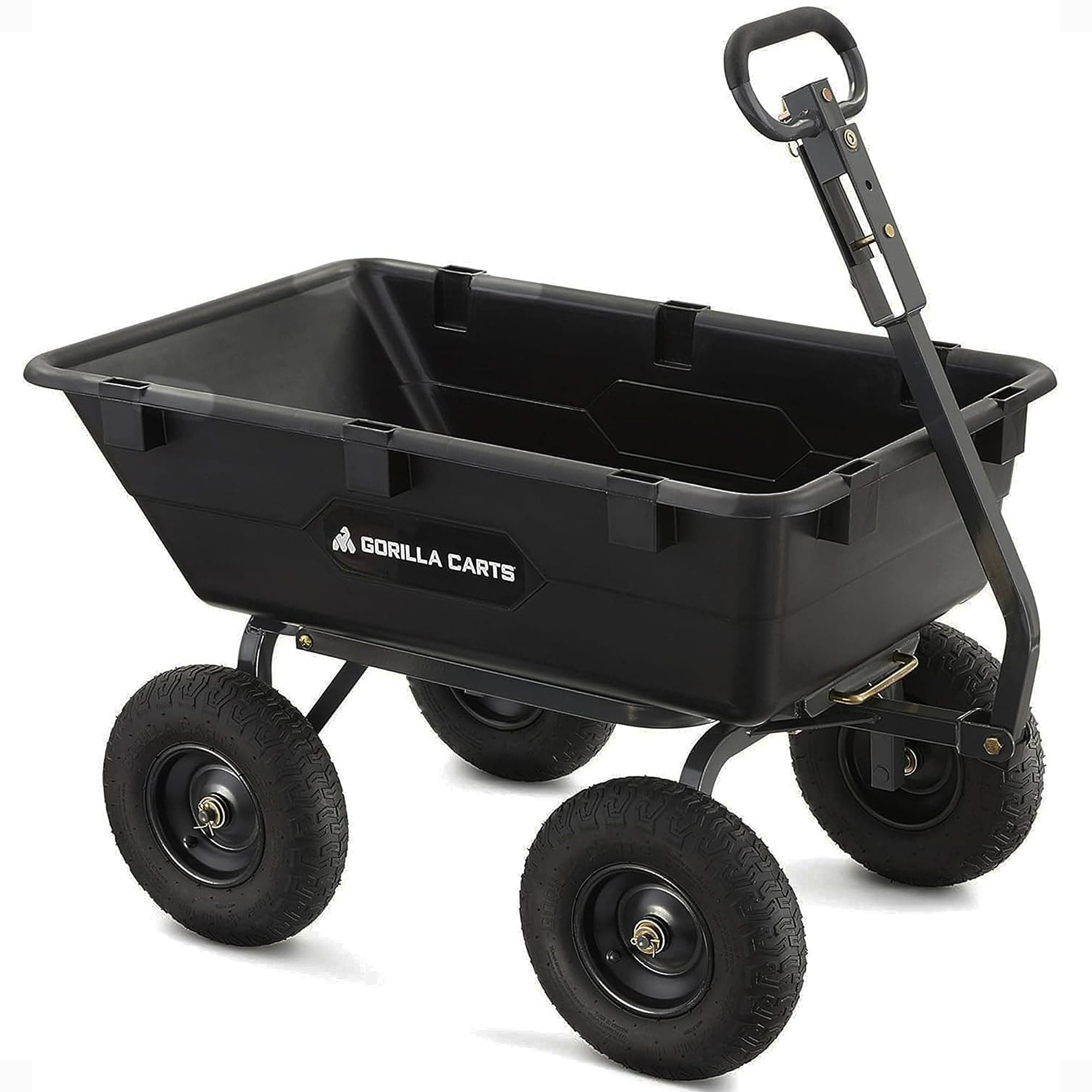 Gorilla Carts GOR6PS 6 Cu Ft Heavy-Duty Poly Dump Cart