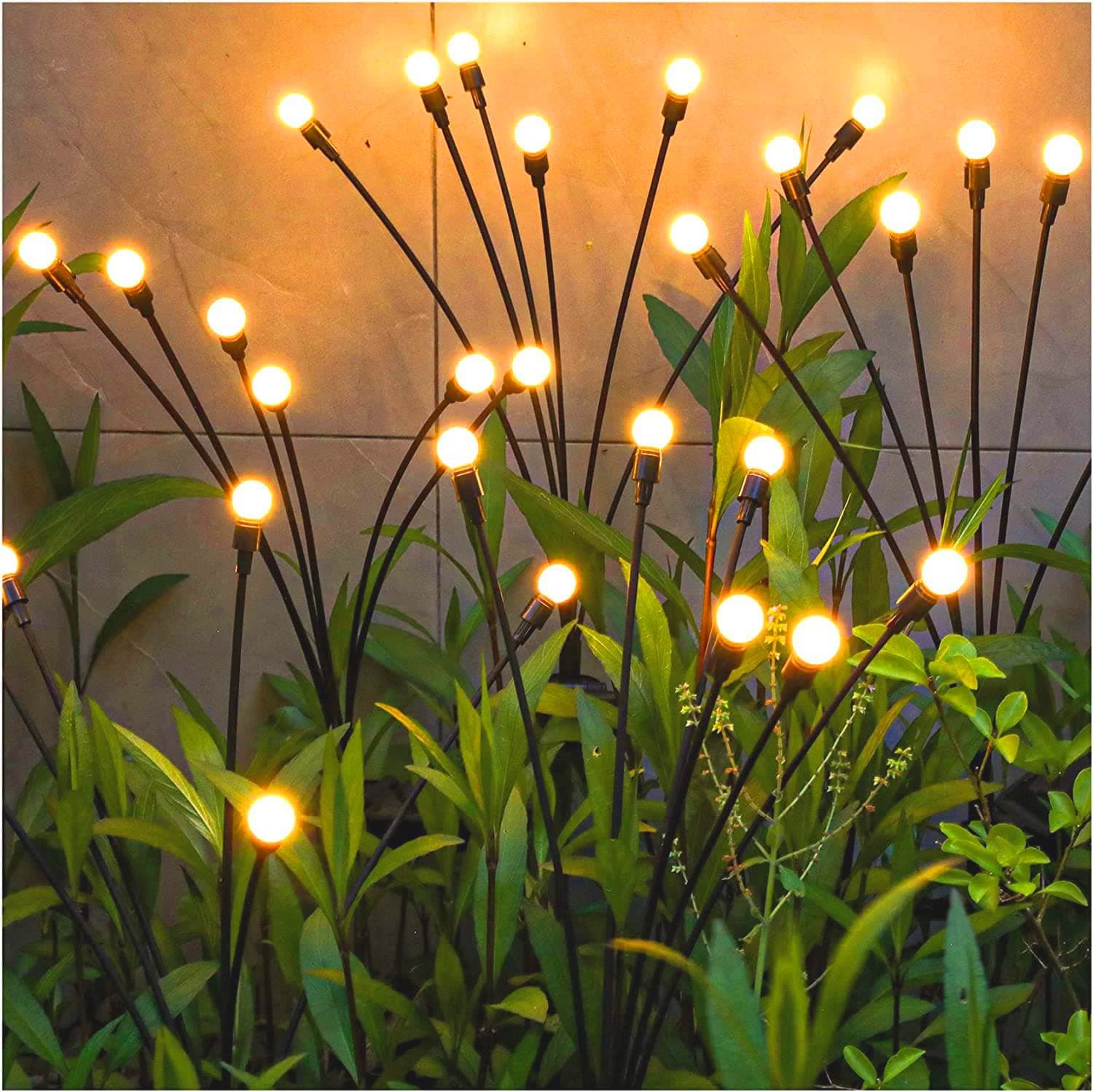 TONULAX Solar Garden Lights Swaying 2 Pack